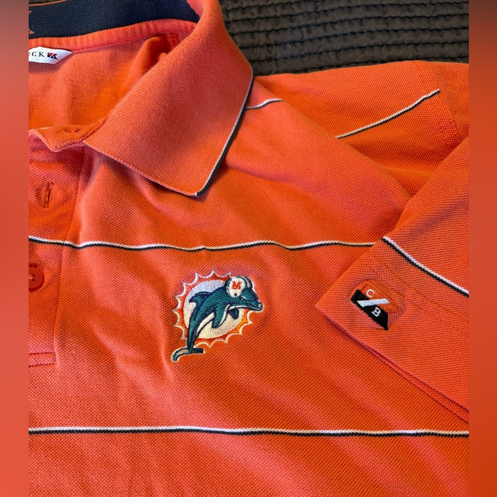 Miami Dolphins men’s Polo Shirt by Cutter & Buck